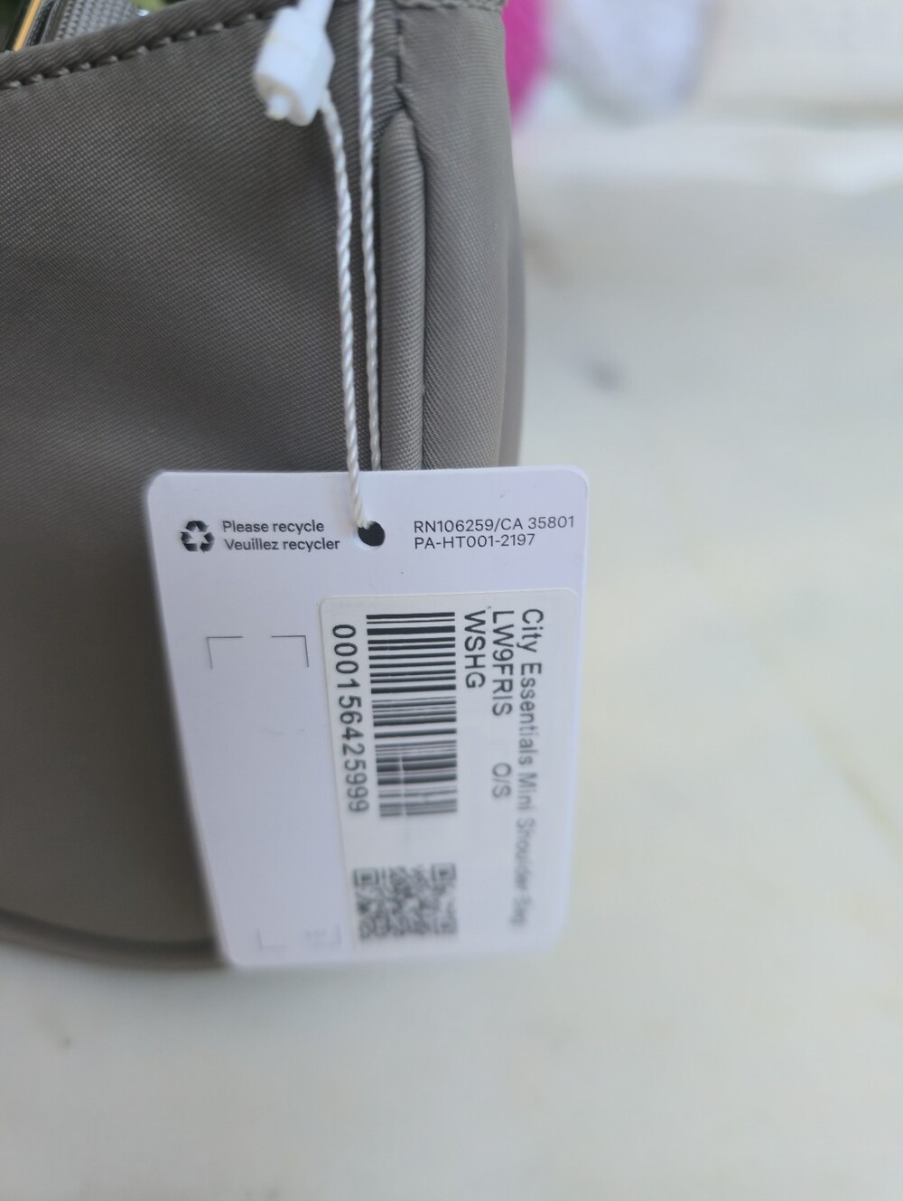 NWT Lululemon City Essentials Mini Shoulder Bag In Fall Colors -taupe IL - Picture 8 of 16